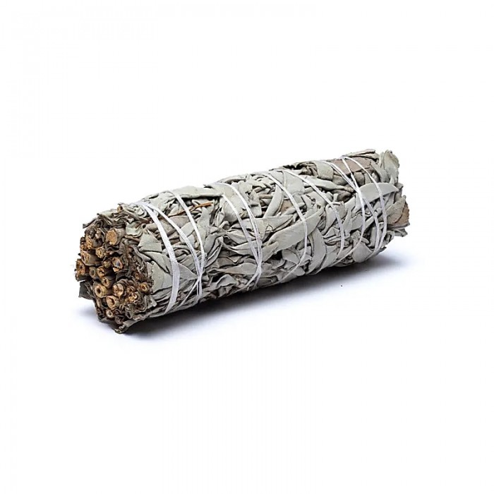 Φασκόμηλο Ερήμου Λευκό Καλιφόρνια 10cm 30gr - White Sage Smudge Stick Σαμανικά Βότανα Θυμιάματα